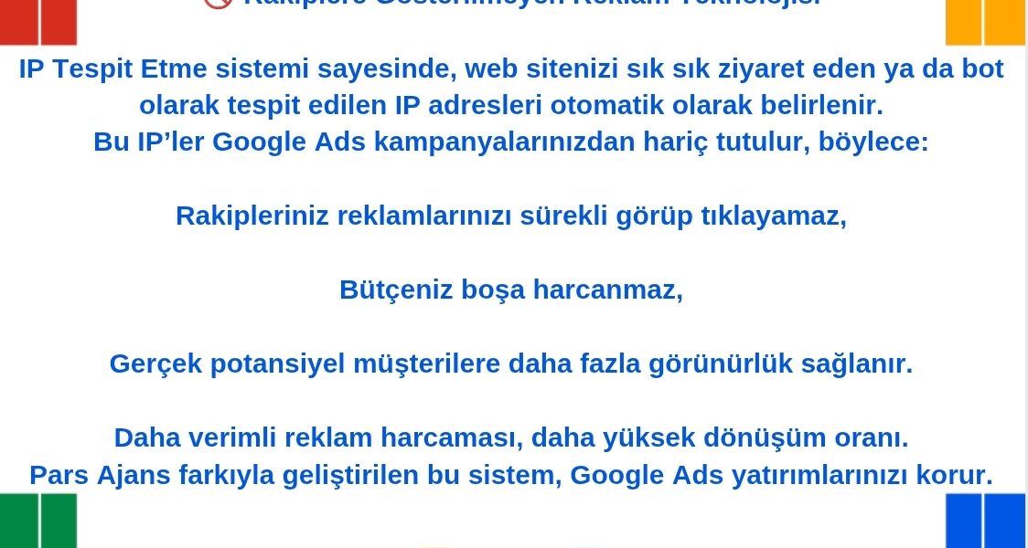 Google Ads Rakip Tıklaması Engelleme